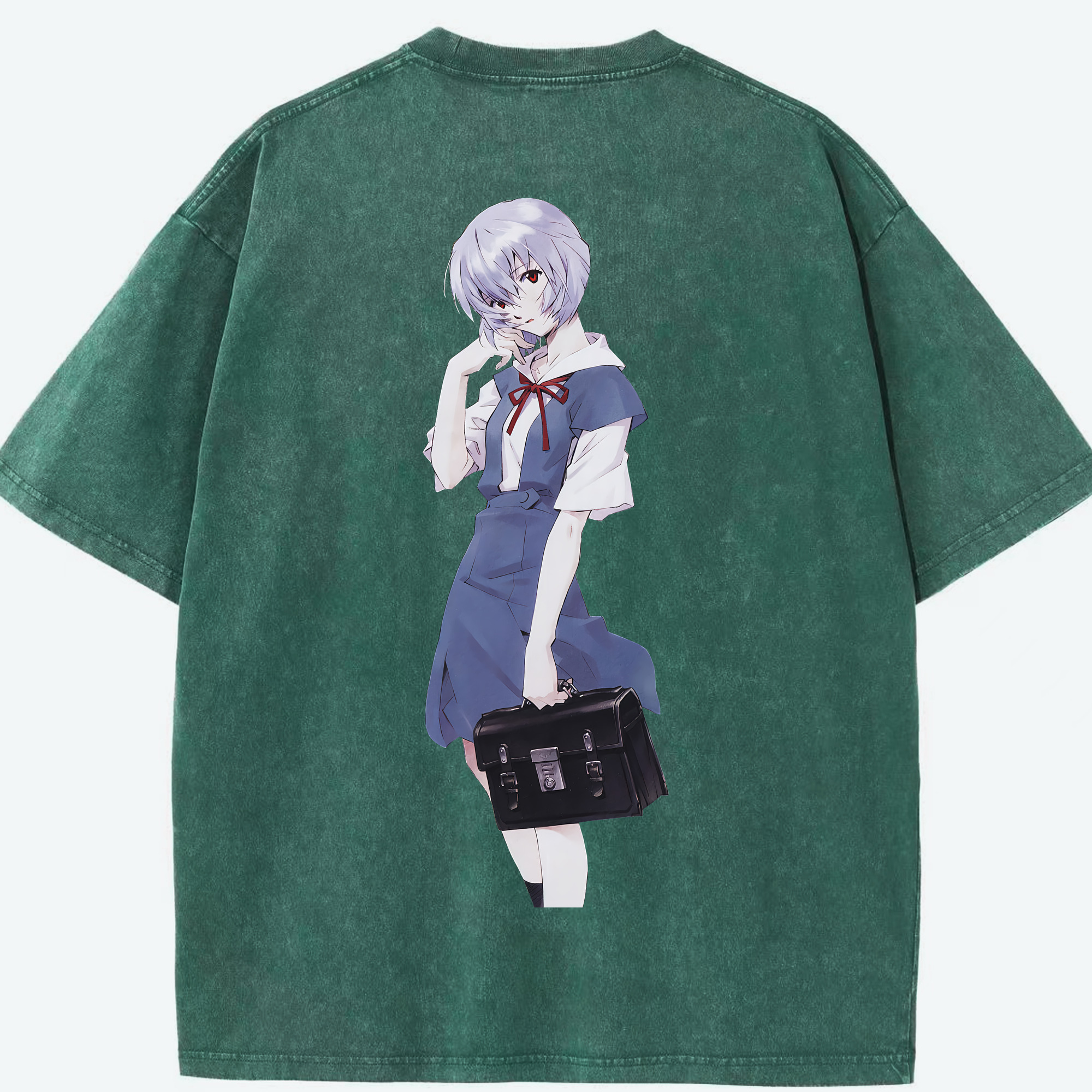 （画像用） EVA 新世紀エヴァンゲリオン 綿100% ヴィンテージ風 半袖Tシャツ（背面プリント）